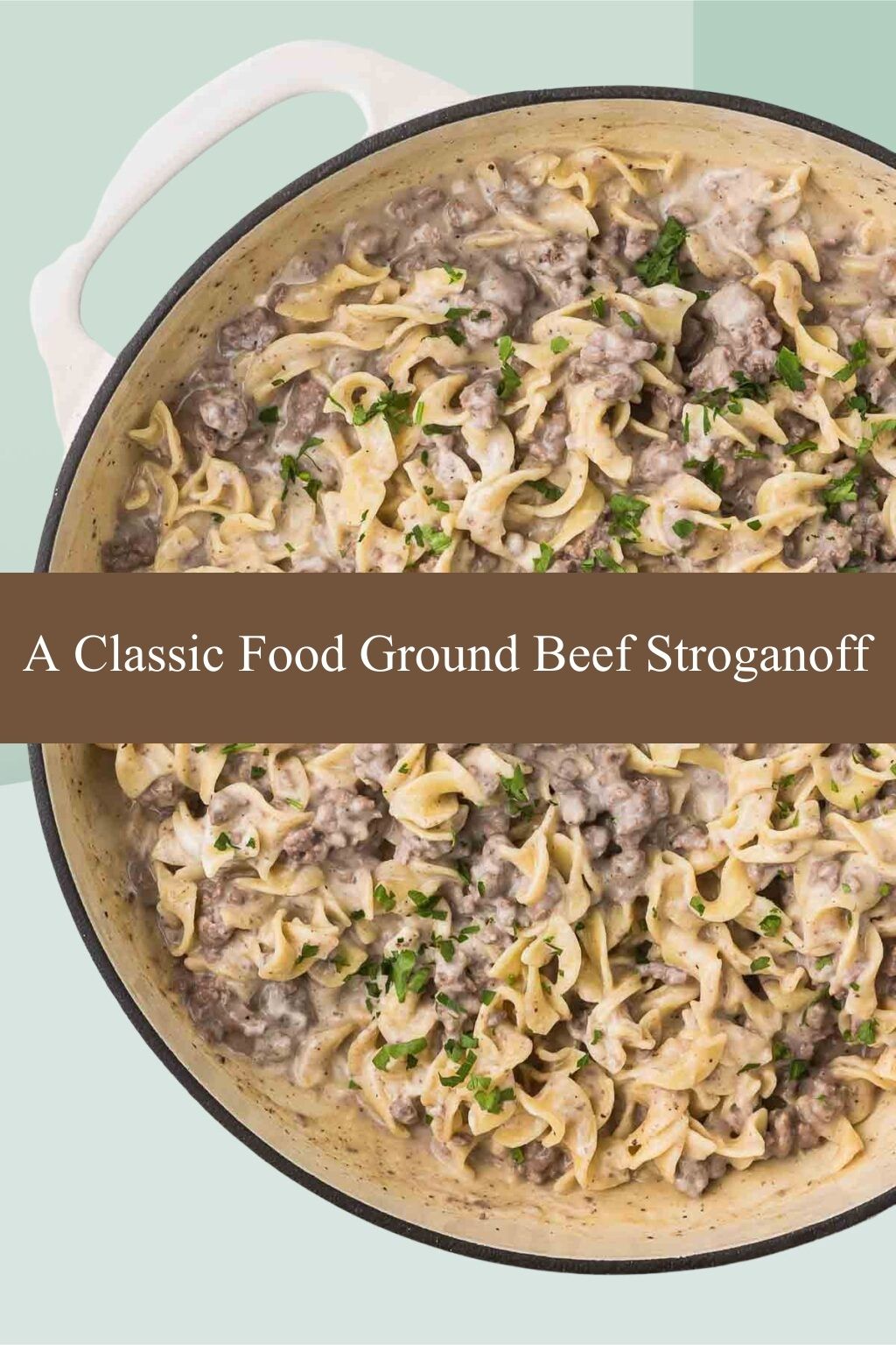 Stroganoff with ground beef