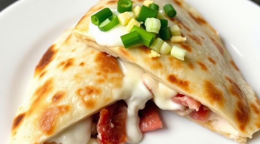 turkey bacon ranch quesadilla low carb