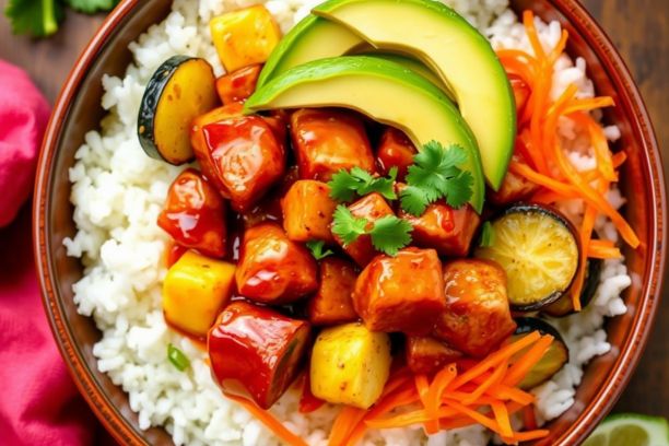 hot chicken bowls with honey