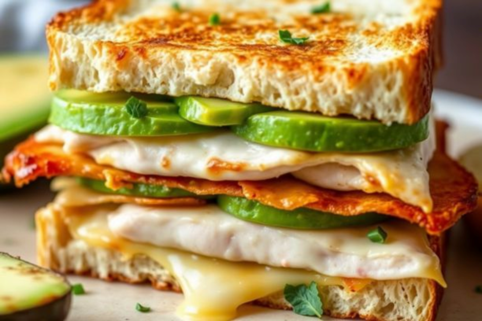 chicken avocado melt sandwich