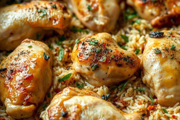 oven baked rice and chicken