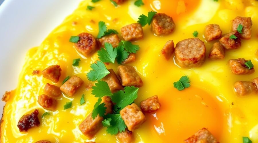 breakfast sausage and cheese casserole