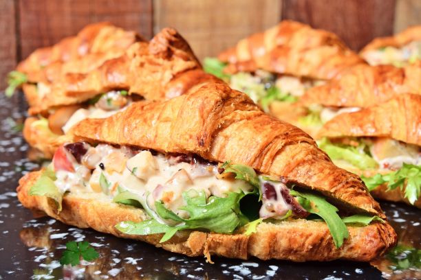 Croissant Chicken Caesar Salad Sandwich