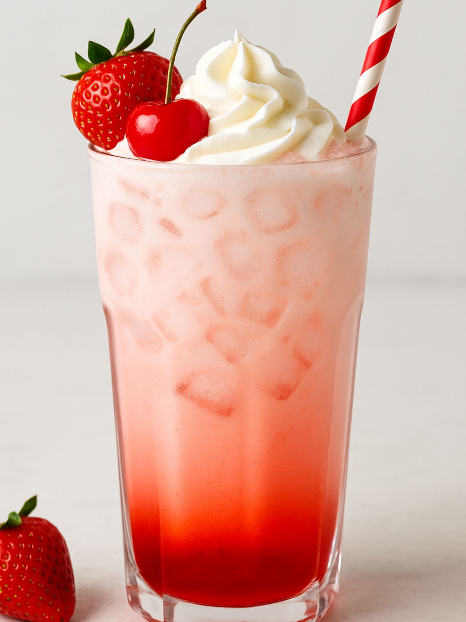 Italian cream soda drink