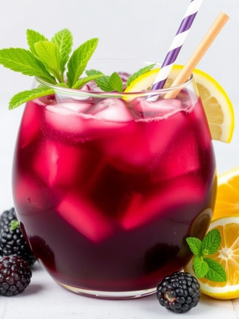 blackberry lemonade drink