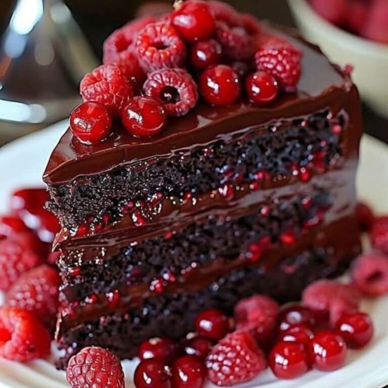 chocolate raspberry truffle cake recipe