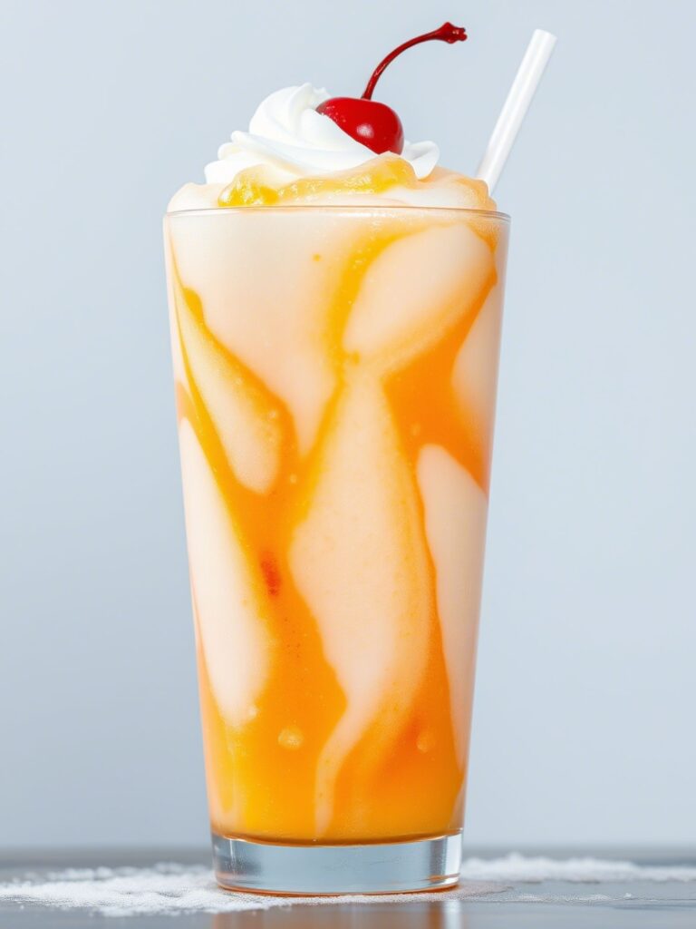 creamsicle slushy drink
