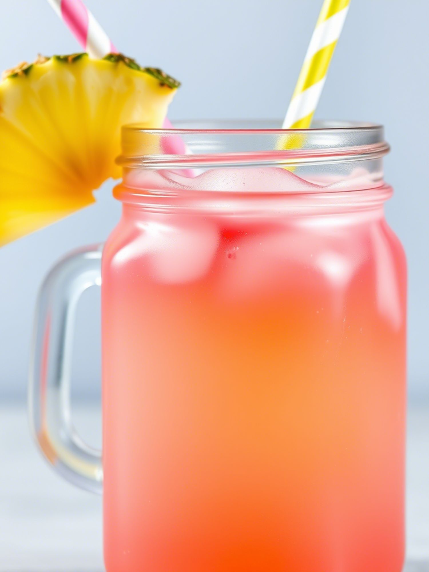 pineapple pink lemonade soda