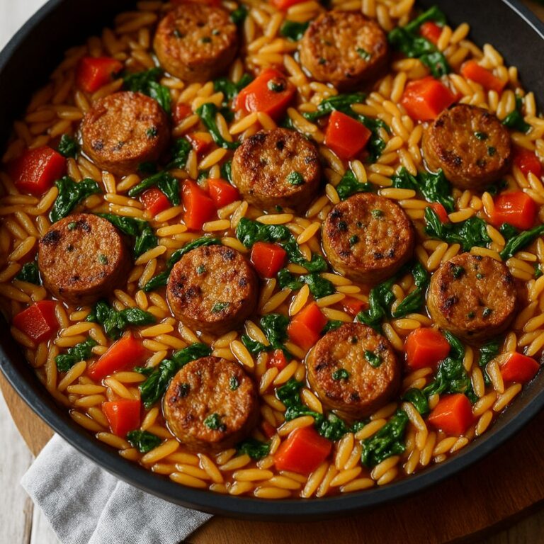 one pan italian sausage and orzo pasta recipe