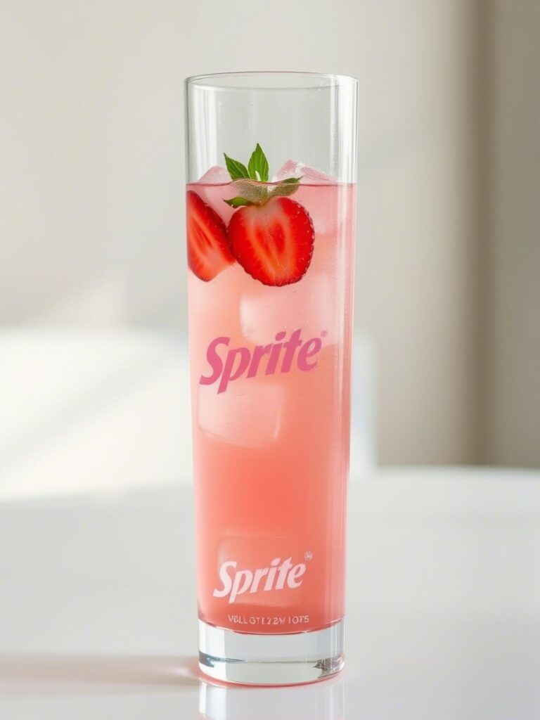 strawberry dirty sprite drink