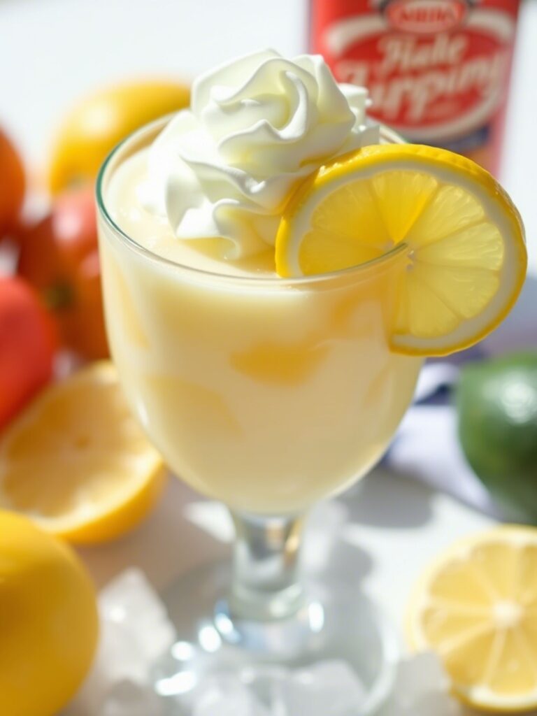 whipped lemonade making